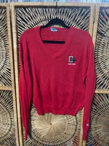 80s Champion OSU Ohio State University V-Neck Knit Sweater Size Medium 80s Champion OSU Ohio State University V-Neck Knit Sweater Size Medium