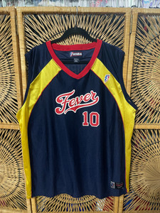 Y2K 2001 WNBA Indiana Fever Gordana Grubin #10 Signed Blue Jersey Size 2XL Y2K 2001 WNBA Indiana Fever Gordana Grubin #10 Signed Blue Jersey Size 2XL