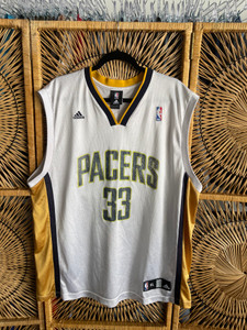 Y2K Adidas NBA Danny Granger #33 Indiana Pacers White Basketball Jersey Size XL Y2K Adidas NBA Danny Granger #33 Indiana Pacers White Basketball Jersey Size XL