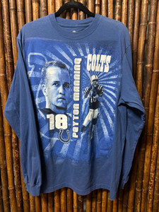 Y2K NFL Indianapolis Colts Peyton Manning #18 Longsleeve T-Shirt Size X-Large Y2K NFL Indianapolis Colts Peyton Manning #18 Longsleeve T-Shirt Size X-Large