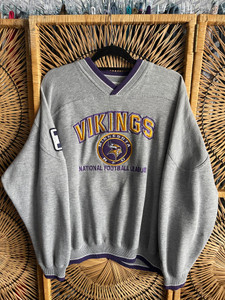 90s Lee Sport NFL Minnesota Vikings Football Multicolor Crewneck Sweatshirt Size XL 90s Lee Sport NFL Minnesota Vikings Football Multicolor Crewneck Sweatshirt Size XL