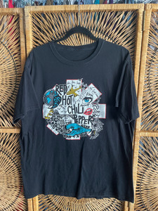 2022 Red Hot Chili Peppers RHCP Global Stadium Tour Black Bootleg Band T-Shirt Size XL 2022 Red Hot Chili Peppers RHCP Global Stadium Tour Black Bootleg Band T-Shirt Size XL
