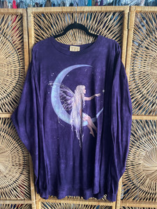 90s The Mountain Fairy Purple Tie Dye Long Sleeve T-Shirt Size XXXL 90s The Mountain Fairy Purple Tie Dye Long Sleeve T-Shirt Size XXXL