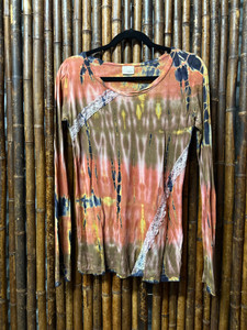 Y2K Tie Dye & Lace Women's Top Size Small Y2K Tie Dye & Lace Women's Top Size Small