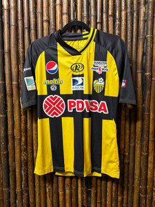 Vintage Runic Deportivo Táchira (Venezuela) PDVSA Yellow & Black Soccer Jersey Size Large Vintage Runic Deportivo Táchira (Venezuela) PDVSA Yellow & Black Soccer Jersey Size Large