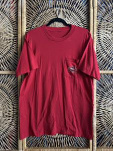 Vtg 90s 1995 Harley Davidson HD Sarasota Florida Red Pocket Tee T-Shirt Size XL Vtg 90s 1995 Harley Davidson HD Sarasota Florida Red Pocket Tee T-Shirt Size XL