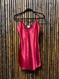 Vtg Secret Treasures Red Slip Dress Size Small Vtg Secret Treasures Red Slip Dress Size Small
