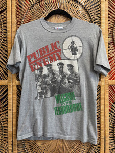 Vintage 80s Public Enemy Welcome To The Terrordome Grey T-Shirt Size Medium Vintage 80s Public Enemy Welcome To The Terrordome Grey T-Shirt Size Medium