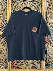 Y2K 2010 Harley Davidson Bowling Green Black Pocket T-Shirt Size XL Y2K 2010 Harley Davidson Bowling Green Black Pocket T-Shirt Size XL