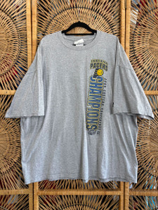 Y2K PUMA Indiana Pacers Eastern Conference NBA Finals 2000 Grey T-Shirt Size XXL 2XL Y2K PUMA Indiana Pacers Eastern Conference NBA Finals 2000 Grey T-Shirt Size XXL 2XL
