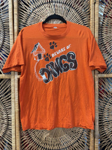 Vintage 70s 80s NFL Cleveland Browns "Beware of Dawgs" Orange T-Shirt Size Large Vintage 70s 80s NFL Cleveland Browns "Beware of Dawgs" Orange T-Shirt Size Large