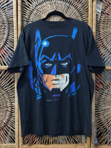 VTG 90s Rare DC Comics Batman AOP Black T-Shirt Size XL VTG 90s Rare DC Comics Batman AOP Black T-Shirt Size XL