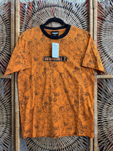 Y2K DS with tags Dragon Ball Z Japanese Gohan & Cell Allover Print Orange T-Shirt Size Large Y2K DS with tags Dragon Ball Z Japanese Gohan & Cell Allover Print Orange T-Shirt Size Large