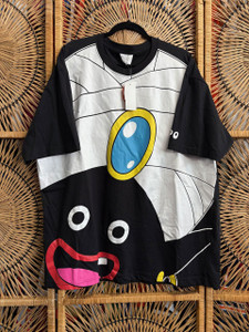 Y2K Dragon Ball Z Japanese Dead Stock Mr. Popo AOP Black T-Shirt Size 2XL XXL Y2K Dragon Ball Z Japanese Dead Stock Mr. Popo AOP Black T-Shirt Size 2XL XXL