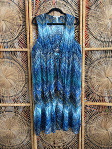 Y2K BCBG Tie Dye Women's Beach Cover Up OSFA Y2K BCBG Tie Dye Women's Beach Cover Up OSFA