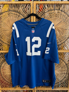 Nike On Field Indianapolis Colts NFL Andrew Luck #12 Blue Jersey Size XXL 2XL Nike On Field Indianapolis Colts NFL Andrew Luck #12 Blue Jersey Size XXL 2XL