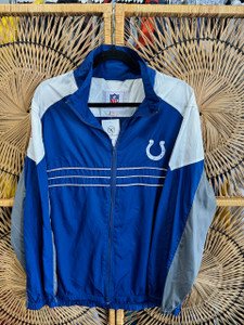 Y2K NFL Indianapolis Colts Blue & White Windbreaker Size Large Y2K NFL Indianapolis Colts Blue & White Windbreaker Size Large
