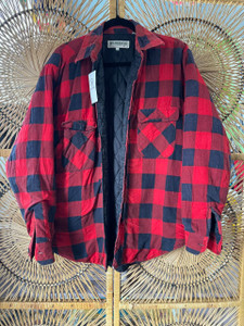 Wilderness Black & Red Lined Lumberjack Flannel Shirt Size Large Wilderness Black & Red Lined Lumberjack Flannel Shirt Size Large