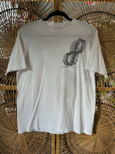 Vintage 90s 1991 M.C. Escher Mobius Ant White T-Shirt Size Large Vintage 90s 1991 M.C. Escher Mobius Ant White T-Shirt Size Large