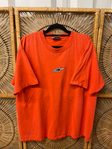 90s Alpinestars Racing Ahead Motocross Orange T-Shirt Size 2XL XXL 90s Alpinestars Racing Ahead Motocross Orange T-Shirt Size 2XL XXL