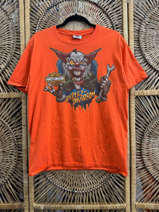 2018 Harley Davidson Orange Clowns T-Shirt Size Large 2018 Harley Davidson Orange Clowns T-Shirt Size Large