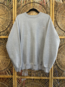 Y2K Carhartt Monochromatic Grey Crewneck Sweatshirt Size Medium