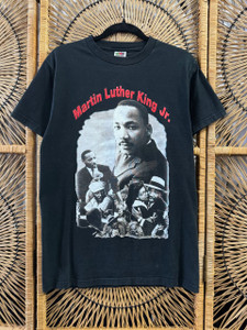 Vintage 90s 1998 Martin Luther King Black T-Shirt Size Medium