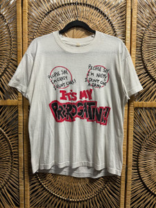 Vintage 80s 90s "It's My Prerogative!" Bobby Brown Promo T-Shirt Size Large