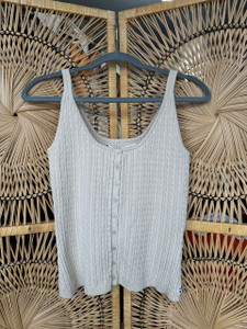 Y2K Tommy Hilfiger Ribbed Cable Knit Sweater Tank Women's Size Medium