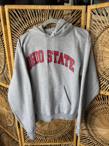 Vtg Y2K Champion OSU Ohio State University Grey Hoodie Sweatshirt Size Medium