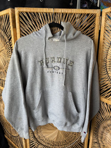 Vtg Y2K Champion Purdue University Boilermakers Embroidered Grey Hoodie Sweatshirt Size Large