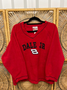 Chase Authentics NASCAR Dale Earnhardt Jr. #8 Red Fleece Crewneck Sweatshirt Size 2XL Chase Authentics NASCAR Dale Earnhardt Jr. #8 Red Fleece Crewneck Sweatshirt Size 2XL