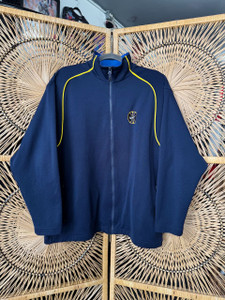 90s Nike Blue & Yellow Windbreaker Track Jacket Size Women's Medium