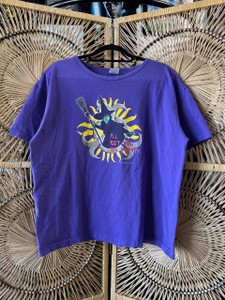 Vintage Y2K The Wizard of Oz Elphaba Wicked Witch Purple T-Shirt Size XL