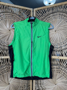 Nike Windbreaker Activewear Neon Green Vest Size Women's Small