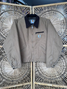 Vintage 90s Y2K Carhartt For Women Sandstone Detroit Jacket Size Large