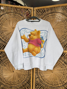 Vintage Disney's Winnie the Pooh White Crewneck Sweatshirt Women's Size Large