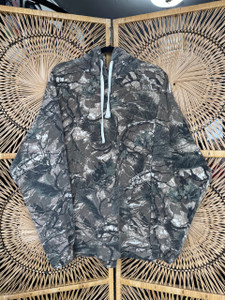 Vintage Y2K Camo Hunting Hooded Sweatshirt Size XL