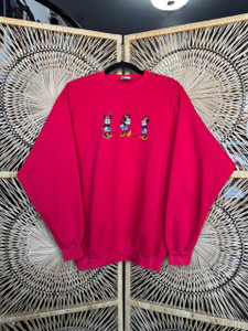 Vintage 90s Disney Minnie Mouse Red Crewneck Size XL