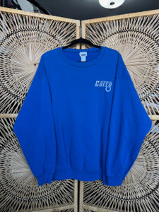 Vtg 90s CSA NFL Indianapolis Colts Embroidered Blue Crewneck Sweatshirt Size XXL 2XL