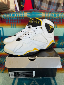 2006 Air Jordan 7 (VII) Retro 313358-172 White Varsity Maize – Black Women's Size 11