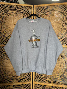 Vtg 90s Disney Tigger Graphic Gray Crewneck Sweatshirt Size X-Large XL