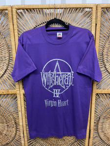 1992 Witchcraft IV Virgin Heart Purple Horror Movie Promo T-Shirt Size Large 1992 Witchcraft IV Virgin Heart Purple Horror Movie Promo T-Shirt Size Large