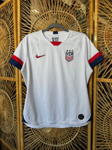 Nike USA World Team Alex Morgan #13 White Soccer Jersey Women's Size Large