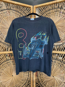 Vintage 90s 1993 Indy 500 IndyCar Racing "Class Of '93" Faded Black T-Shirt Size Youth Large
