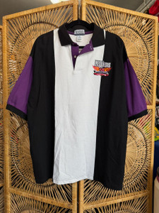 Vintage 90s 1998 Las Vegas Brickyard 400 Color Block Collared Shirt Size XL X-Large