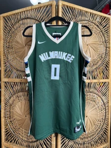 NWT Nike NBA Milwaukee Bucks Damian Lillard #0 Green NBA Basketball Jersey Youth Size XL