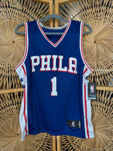 DS Fanatics NBA Philadelphia 76ers James Harden #1 Blue Jersey Size Small