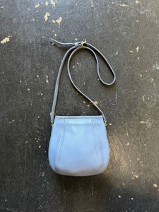 Vintage 90s 1997 Coach #9990 Small Frame Periwinkle Blue Leather Pouch