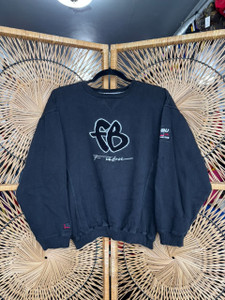 Vintage FUBU Black Crewneck Sweatshirt Youth Size Large (16/18)
